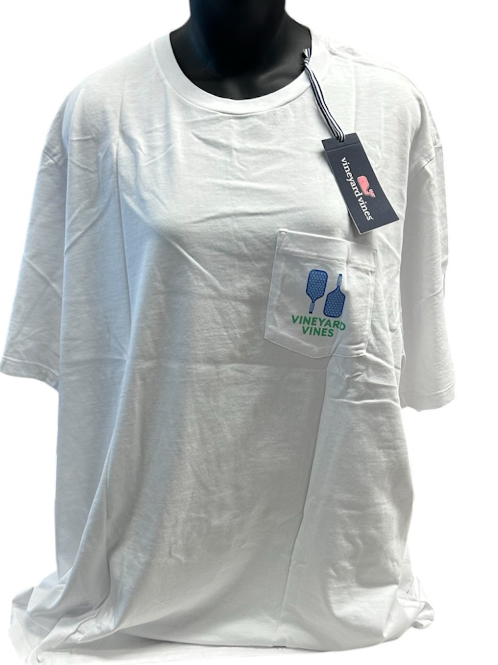 NWT Vineyard Vines Pickleball Court Pocket Tee White Men’s XXL